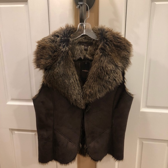 Fever Jackets & Blazers - NWT. Fever Large Vegan leather vest.